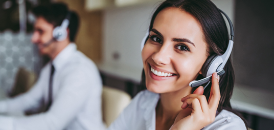 Friendly staff taking calls